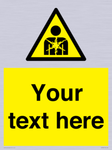 Custom Warning substance or mixture presenting a health hazard